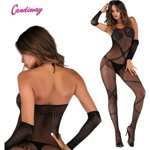Plus size Lingerie Hollow Lace pantyhose bodyStocking Hourglass Fishnet Passion Backless Passion GA301