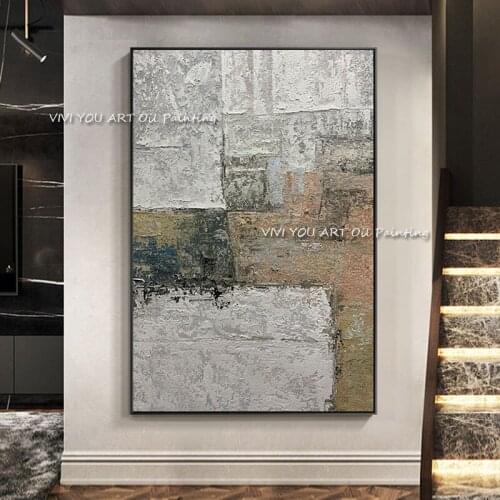 Handmade Original Abstract Modern Canvas Oil Painting Posters Wall Art Large Size Pictures for Living Room Home Decoration