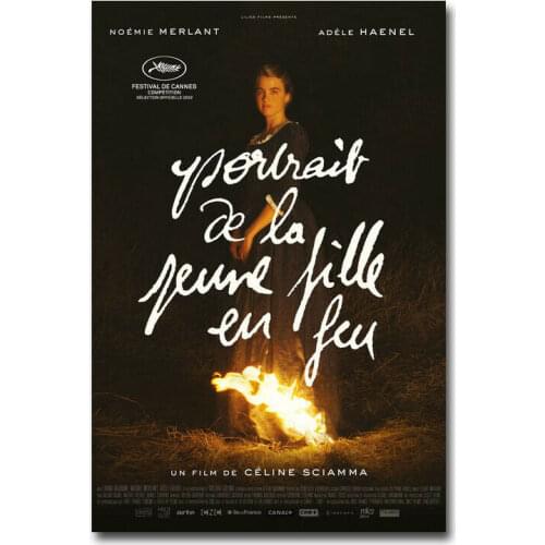 New Portrait of a Lady on Fire Celine Sciamma 2019 Movie Silk Canvas Print Art Silk Poster Gifts