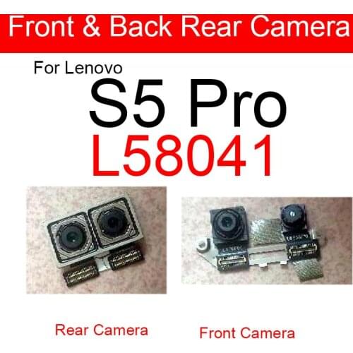 Tested Working Small Facing Front Camera For Lenovo S5 Pro L58041 Main Rear Big Back Camera Phone Flex Cable Replacement Parts