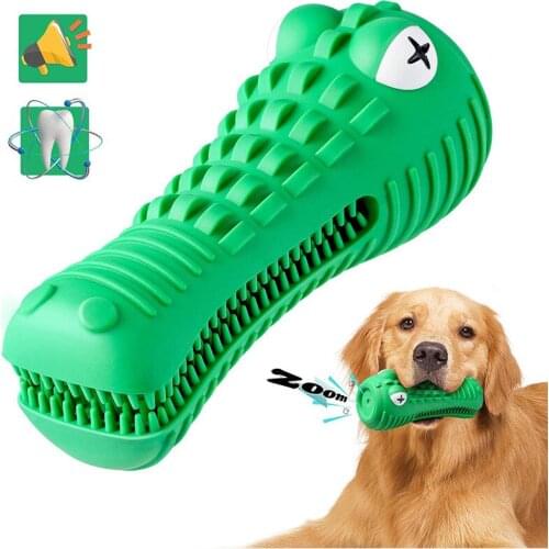 Dog Toothbrush Durable Dog Chew Toy Stick Soft Rubber Tooth Cleaning Point Massage Toothpaste Pet Toothbrush Molar Pet Supplies