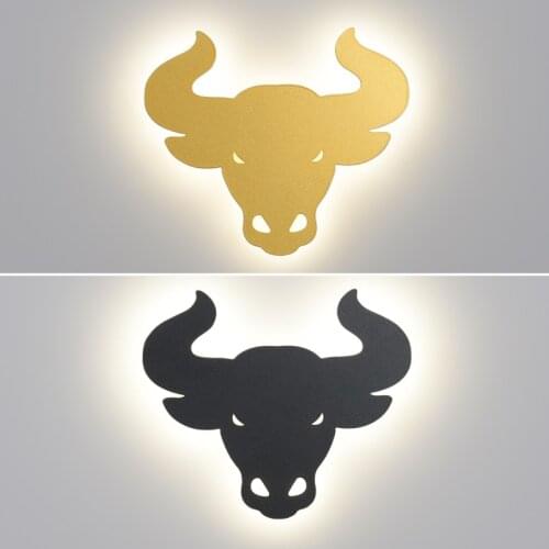 Modern LED Wall Lights For Bedroom Living Room Corridor Cow Shape Sconce Indoor Lighing Wall Lamp Fixtures Luminaria Wandlamp De