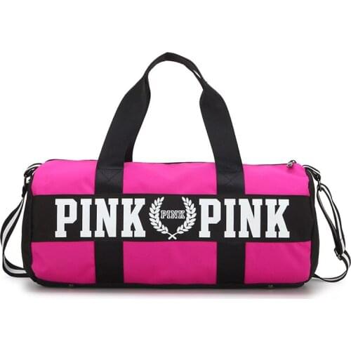 Waterproof Woman Sport Bag For Fitness Outdoor Pink Gym Bag Men Nylon Clothing Fitness Bag Girls Training Travel Handbags