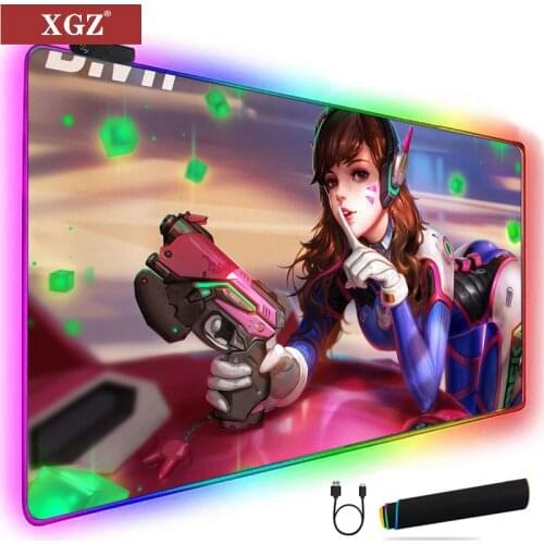 Xgz Animation Cartoon RGB Top Quality Comfortable Mouse Pad Suitable for Gaming Mouse Pad Best Wholesale Gaming Pad Mouse Large