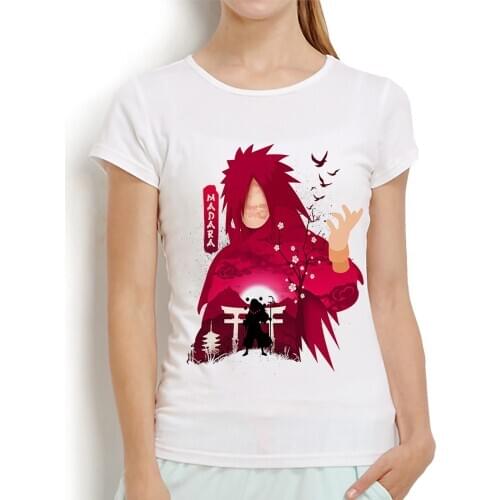 Uchiha Madara Tobi Funny Anime t shirt women summer new white casual femme kawaii manga streetwear t-shirt