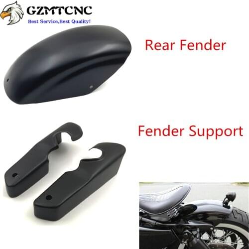 Rear Fender Mudguard Mud Guard Mudflap Side Support Cover Bracket For Harley Sportsters XL883 XL1200C XL 883 1200 48 72 Custom