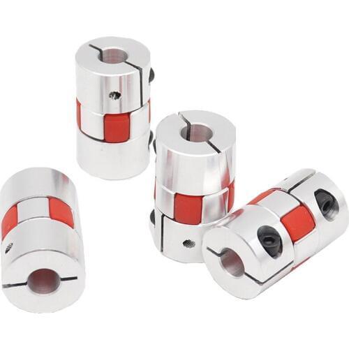 Jaw Coupler 4pcs 6x10 D20L34 6mm to 10mm Aluminium Shaft Plum Coupling Motor Connector Flexible shaft CNC Parts