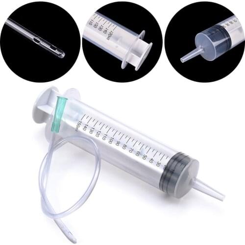 150ML Large Capacity Syringe With Enema Tube,Medical Enema Anal Pump Cleaning Butt Plug Vaginal Wash BDSM Women Men Sex Products