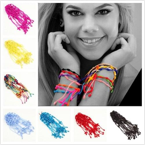 19 Colors Rosary Religious bracelet hand rope Hand Made Knotted Rosary Bracelets Pulseras Decenarios with Cross
