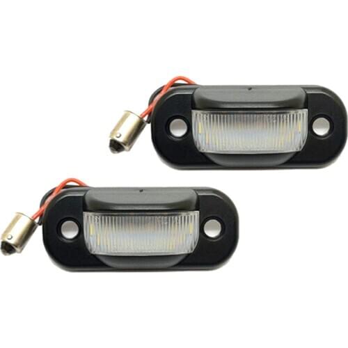 2Pcs LED License Plate Light For Audi 80 B4 1991-1995 Cabridet (type 8g) 100 C4 1990-1994 A6 C4 1994-1997 Number Light Lamp