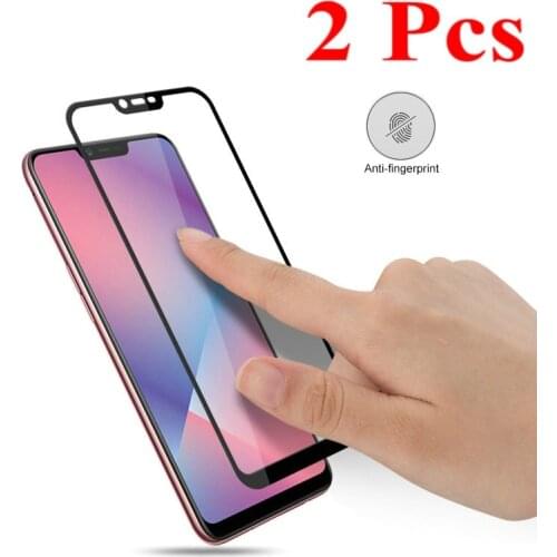 2pcs Glass Protector for Oppo A3s Full Cover Tempered Glass Screen Protector Film for Oppo A3s