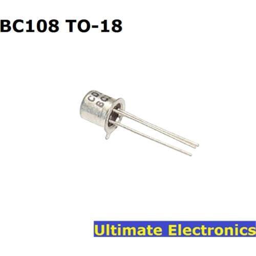 5pcs BC108 BC108B TO-18 NPN Small Signal Transistor