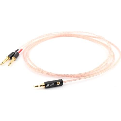 8cores Replacement Headphones Cable Audio Upgrade Cable For Meze 99 Classics/Focal Elear Headphones Pure Copper Cable