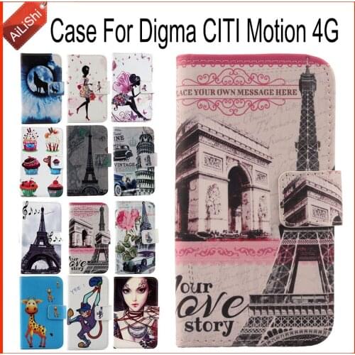 AiLiShi Factory Direct! Case For Digma CITI Motion 4G PU Flip Leather Case New Exclusive 100% Special Phone Cover Skin+Tracking