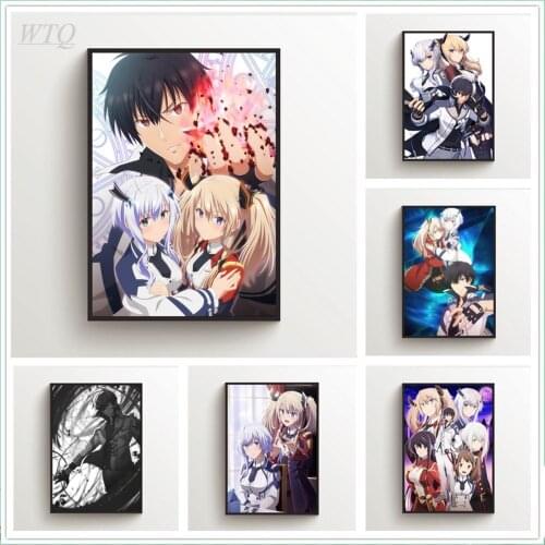 Anime Posters Maou Gakuin No Futekigousha Anos Wall Posters Canvas Painting Wall Decor Wall Art Photos for Childrens Room Decor