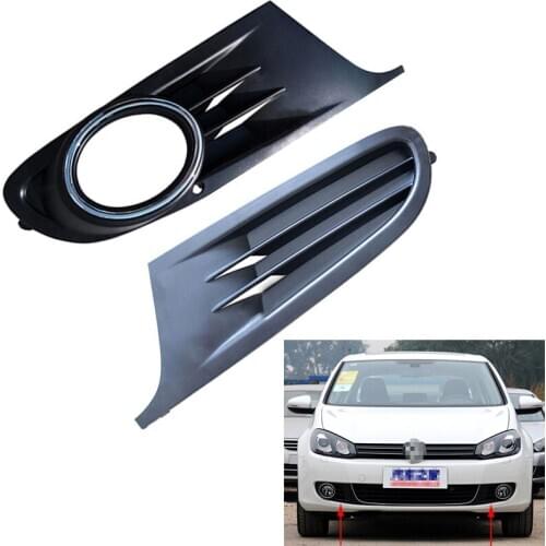 Auto Front Left Right Bumper Fog Light Lamp Grill for VW GOLF MK6 2009 2010 2011 2012 5K0853665 5K0853666