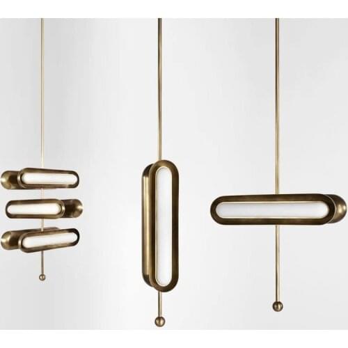 Circuit Pendant lamp Nordic lustre metal Luxury for Living Room Suspension lamp Home Deco Dining Room Creative Copper Light