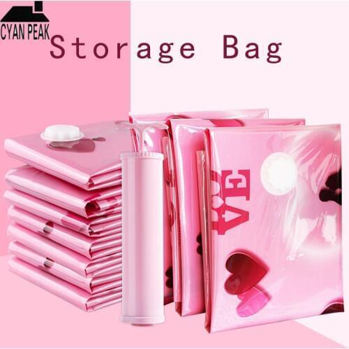 Home Vacuum Bags For Clothes Closet Organizer Package Travel Clothe Storage Bag Wardrobe Clothes Organizer Seal Compressed Bag