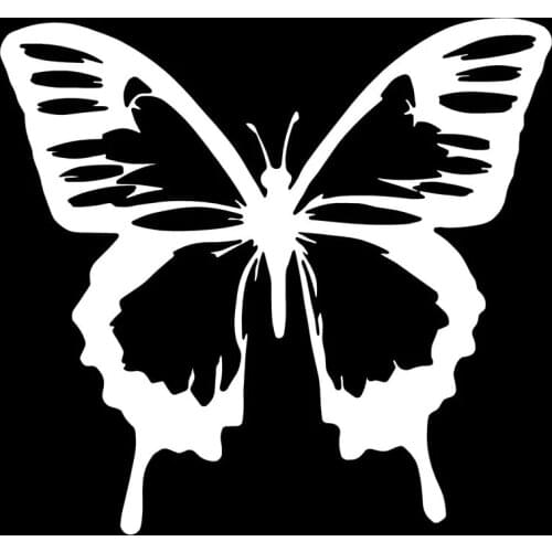 14.4*13.4CM Classic Butterfly Vinyl Car Stickers Cool Car Styling Decal Accessories