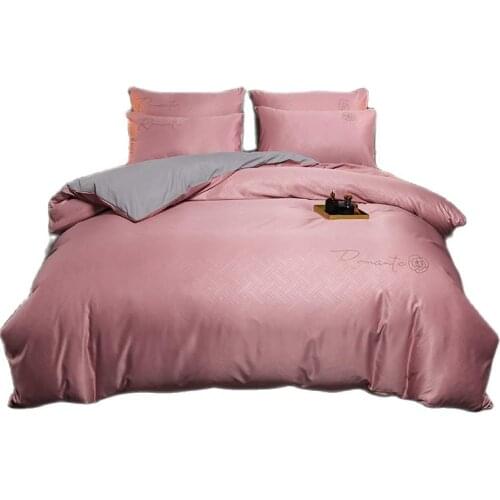 AB Side Bedding Set Stain Duvet Cover Sheet Set Bedclothes for Home