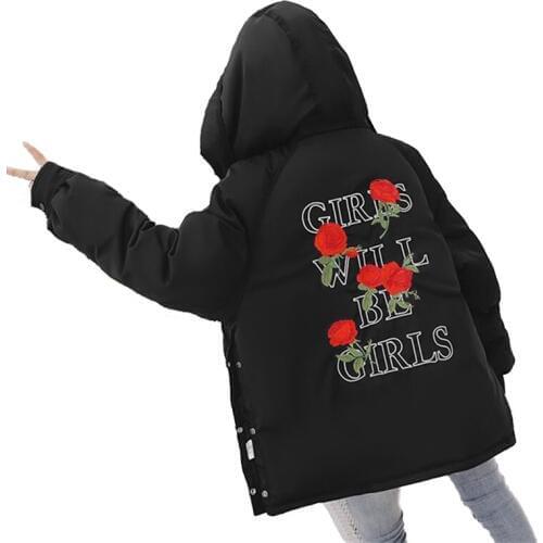 Winter Parkas Women Short Cotton Jacket Plus size 5XL Hooded Tops Students Warm Jacket Thicken Embroidery Cotton Coats Female