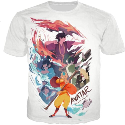 Fashion Cool T Shirt Men/women Anime Avatar 3D Printed T-shirts Men/women Harajuku Style Tshirt Hip Hop Streetwear Oversized Top