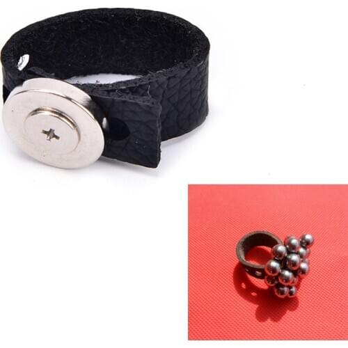 HOT Sale 1Pc for Professional Catapult Pack Sling Slingshot ring Magnetic Hunting Ball Leather Bag
