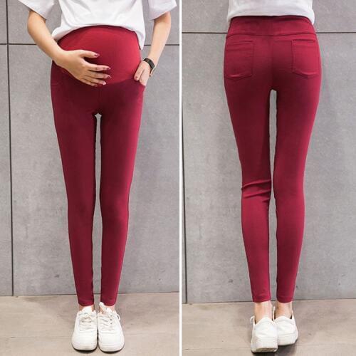 Skinny Maternity Pants For Pregnant Women Clothes Stretch Pencil Pants belly Slim was thin feet pants Spring Wear 7 Colors