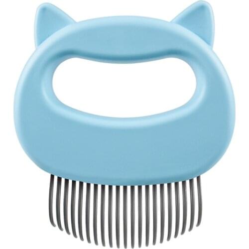Pet Massage Brush Shell Shaped Handle Pet Grooming Massage Tool To Remove Loose Hairs Only For Cats New