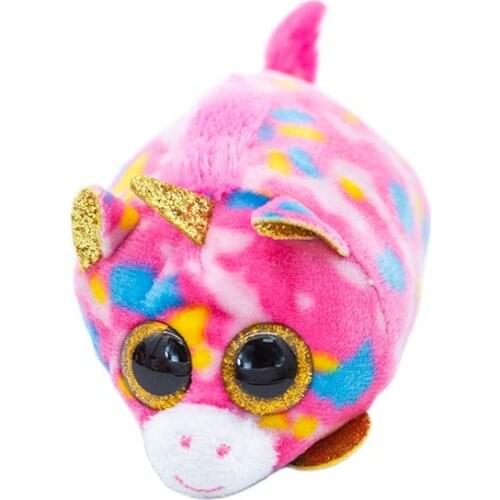 New 4''10CM Ty Beanie Boos Big Eyes Phone Wipe Spotted Unicorn Plush Dolls Collection Stuffed Toy Child Birthday Christmas Gift