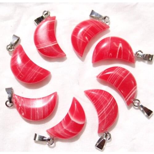 Natural stone Quartz Crystal Turquoises lapis opal tiger eye moon pendants for diy jewelry making necklace Accessories50pcs A1