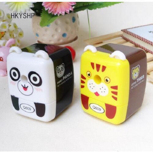 HKYSHP Creative Cute Cartoon Animals Handwheel Pencil Sharpener Student Pencil Sharpener School Stationery Office Supplies