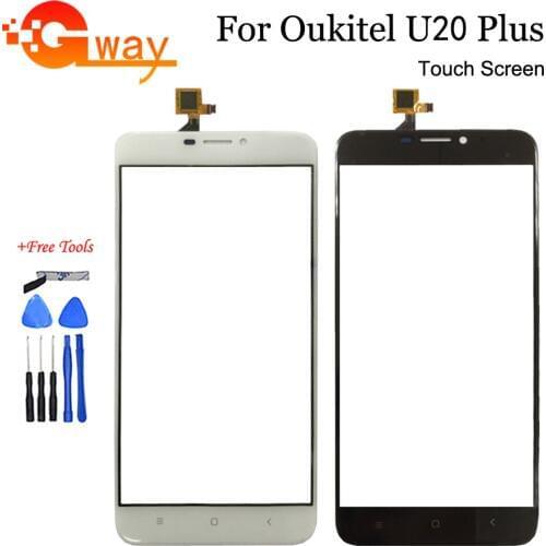 Touch Panel For Oukitel U20 Plus touch Screen Digitizer glass+Free Tools