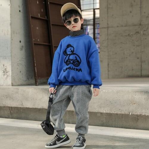 Blue Spring Autumn Tops Boys Sweatshirts Jacket Coat Kids Overcoat Outwear Teenager Children Clothes School Gift High Quality