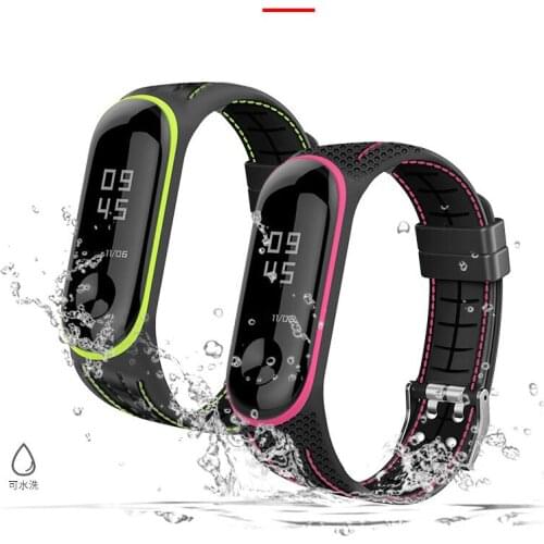 For Xiaomi Mi Band 6 Silicone Rubber Replacement Strap For MiBand 5 6NFC Amazfit Band 5 Sports Bracelet Waterproof Accessories