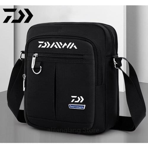 Daiwa Outdoor Sport Fishing Messengers Bag Waterproof Quality Fishing Bag Multi-function Zipped Running Anti-theft Shoulder Bag