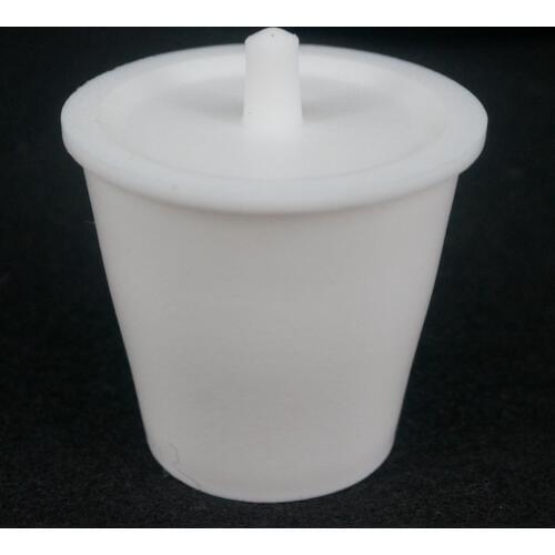 50ml PTFE Crucible Cup with Cover Lid PTFE Beaker Acid Alkali Resistance