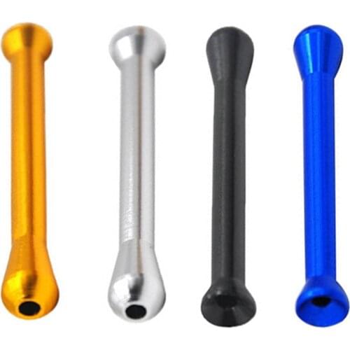 Aluminum Alloy Sniffer 70mm Snuff Straw Snorter Nasal Tube Snuffer Smoke Pipe With Glass Mat Smoking Accessories