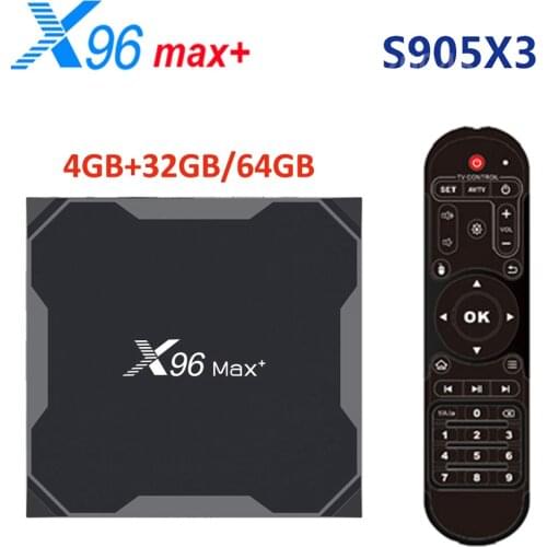 Android 9.0 TV Box X96 Max Amlogic S905x3 8K Smart Media Player 4GB RAM 64GB ROM X96Max Set top Box 2.4G&5G Wifi 2G16G