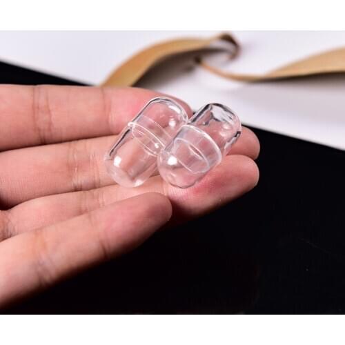 10PCS Clear Empty Pill Capsule Big Size 14mm White Gelatin Empty Capsules, Hollow Gelatin Capsules,medicine Capsule