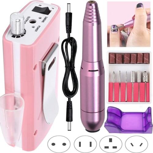 35000RPM Rechargeable Nail Drill Machine Portable Manicure Drill Pedicure Drill Professional Nail Drill Machine Nail Drill Tool