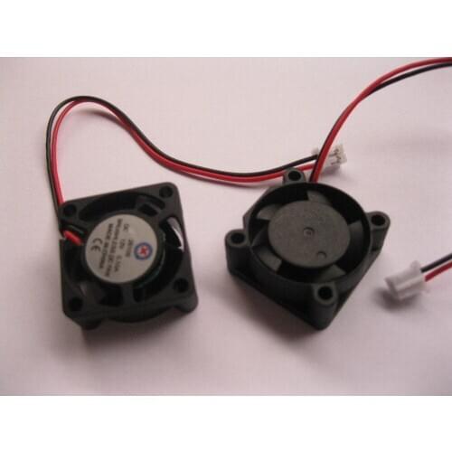 4 pcs Brushless DC Cooling 5 Blade Fan 2510S 12V 0.1-0.2A Black