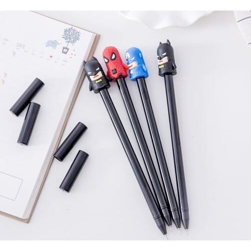 4Pcs/Set Gel Pen Cartoons Pen Stationery Kawaii School Supplies Gel Ink Pen School Stationery Office Suppliers Pen Kids Gifts