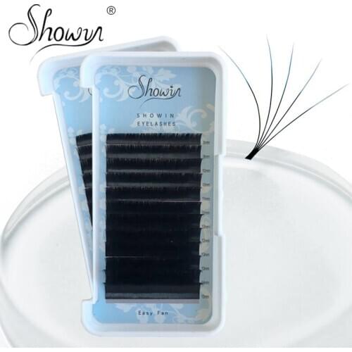 5Case 0.07mm 3D Mink Lashes Natural Extension Easyfan Lashes Individual Eyelash Extension Makeup Cilia Professional Faux Cils