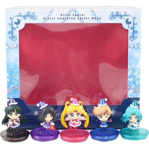 5Pcs/Lot Anime Christmas Doll PVC Action figure model Ornaments Toy Gift