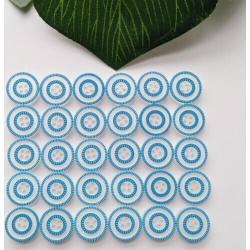 50pcs Round Resin Buttons 4 Holes Scrapbooking Sewing Buttons For Skirt Clothes Natural Color Craft For DIY Decoration 11.5mm