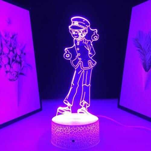 Ainme Toilet Bound Hanako Kun 3D LED Night Light for Kids Gift Bedroom Decor Colorful Nightlight Manga Room Table Lamp