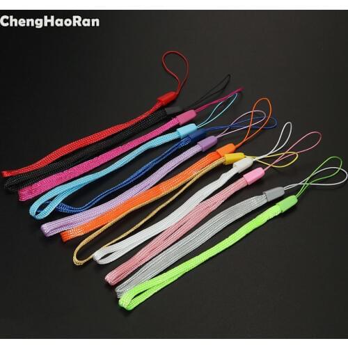 ChengHaoRan 12pcs/lot 12Colors Avaible Braided Lariat Lanyard Wrist Hand Rope For GBA GBA SP GB GBC GBM GBP Hand Strap