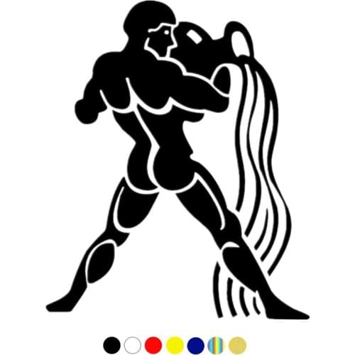 CS-1768# Aquarius reflective funny car sticker waterproof vinyl decal for auto car stickers styling removable car decoration