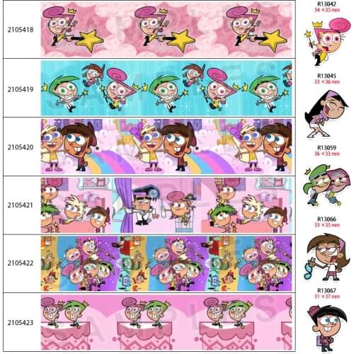 Cartoon Character Printing Grosgrain Ribbon Ribbon 10 Yards DIY Key Accessory Bow